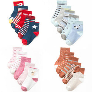 5 Pairs Striped Socks