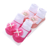 2Pairs Ribbon Socks