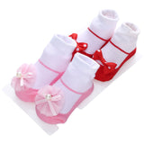 2Pairs Ribbon Socks